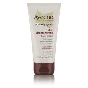 img 4 attached to Aveeno Positively Ageless Skin Strengthening Hand Cream - Nourishing, 2.7 Oz (Pack of 2) - For Dry Skin