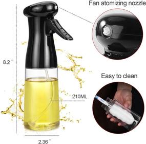 img 3 attached to 🔥 2021 Black Friday Oil Sprayer for Cooking - 210ml Oil Dispenser Bottle Spray Mister: Perfect for Salad, BBQ, Baking, Roasting, Frying - Thanksgiving & Christmas Kitchen Gifts