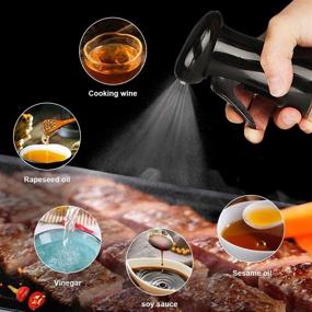 img 1 attached to 🔥 2021 Black Friday Oil Sprayer for Cooking - 210ml Oil Dispenser Bottle Spray Mister: Perfect for Salad, BBQ, Baking, Roasting, Frying - Thanksgiving & Christmas Kitchen Gifts