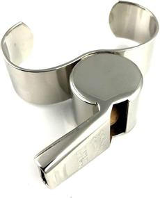 img 3 attached to 🚀 Optimized Acme Thunderer 60.5 Finger Grip Whistle - Nickel Plated 477/60.5