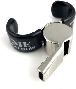 img 1 attached to 🚀 Optimized Acme Thunderer 60.5 Finger Grip Whistle - Nickel Plated 477/60.5