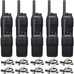 img 4 attached to 🔊 Retevis RT28 Walkie Talkies for Adults Long Range, Rechargeable Two Way Radios - Military Grade Portable, Hands Free 2 Way Radio with Earpiece, Ideal for Worker School Security Restaurant (10 Pack)