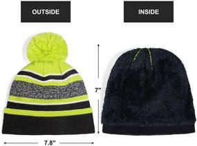 img 1 attached to 🧣 Stay Warm with our Winter Beanie: Windproof Thermal Boys' Accessories for Cold Weather