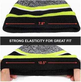 img 2 attached to 🧣 Stay Warm with our Winter Beanie: Windproof Thermal Boys' Accessories for Cold Weather