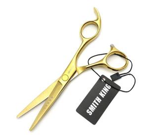 img 1 attached to ✂️ Golden Hair Cutting Shears Set – 5.5 Inches Hair Scissors with Thinning Comb for Professional and Personal Use