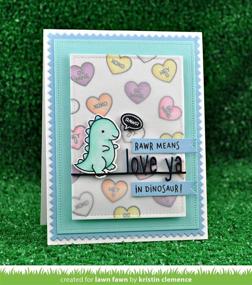 img 1 attached to 📸 Lawn Fawn LF1553: Conversation Heart Scrapbooking & Stamping Kit - An Endearing Way to Capture Memories