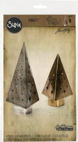 img 3 attached to 🌲 Набор из 8 штук тонких ножей Sizzix Thinlits - Tree Light от Tim Holtz