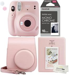 img 4 attached to Fujifilm Instax Mini 11 Румяно-розовый чехол для камеры мгновенной печати Plus