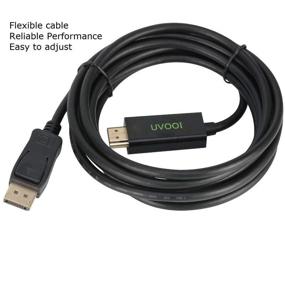 img 1 attached to DisplayPort to HDMI HDTV Cable - 3ft Gold-Plated 🔌 Male to Male Adapter - 1080P Video and Audio Support