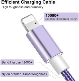 img 3 attached to 🔌 Certified Charging Lightning Compatible XR Purple: Fast and Reliable Charging for Your Apple Device