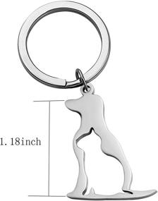 img 3 attached to 🐾 Pet Lover's Jewelry: Dog Cat Necklace Keychain Pendant for Animal Enthusiasts