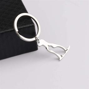 img 2 attached to 🐾 Pet Lover's Jewelry: Dog Cat Necklace Keychain Pendant for Animal Enthusiasts