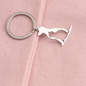 img 1 attached to 🐾 Pet Lover's Jewelry: Dog Cat Necklace Keychain Pendant for Animal Enthusiasts