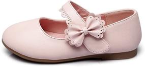 img 2 attached to 👠 SEO-Optimized Maxu Girls Mary Jane Bow Strap Ballerina Flat