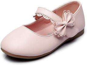 img 4 attached to 👠 SEO-Optimized Maxu Girls Mary Jane Bow Strap Ballerina Flat