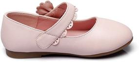 img 1 attached to 👠 SEO-Optimized Maxu Girls Mary Jane Bow Strap Ballerina Flat