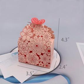 img 3 attached to 🎁 20 PCS Party Favor Boxes Flower Butterfly Candy Boxes for Wedding Bridal Shower Anniverary Birthday Party