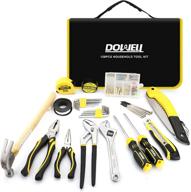 dowell 126 piece homeowner tool kit set with pliers, wrench set, screwdrivers, and tool bag for household use - storage case included logo