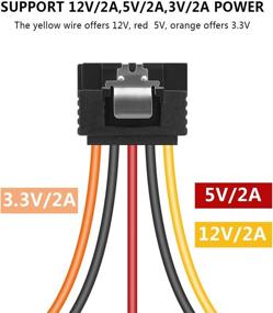 img 1 attached to 🔌 Улучшите распределение электропитания с помощью кабеля Benfei Power Y Inches