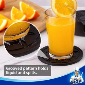 img 2 attached to 🍹 Reusable Diameter Silicone Coasters by MR SIGA