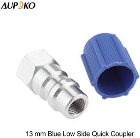 img 1 attached to Retrofit Fitting Adapter Kit for R12 to R134A AC Conversion, High/Low Fitting Port Retrofit 1/4’’ to 7/16''-20 UNF Conversion Adapter, Compatible with AC Air Conditioner Refrigerant R12 R22 to R134A