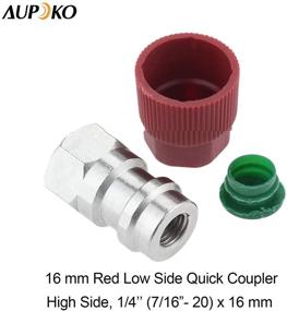 img 2 attached to Retrofit Fitting Adapter Kit for R12 to R134A AC Conversion, High/Low Fitting Port Retrofit 1/4’’ to 7/16''-20 UNF Conversion Adapter, Compatible with AC Air Conditioner Refrigerant R12 R22 to R134A