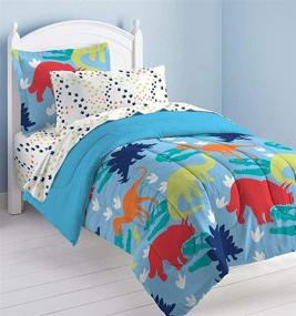 img 4 attached to Dream FACTORY Easy Wash Comforter Multicolor