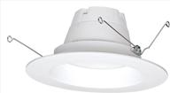 satco s9312 5-inch/6-inch 💡 led recessed downlight retrofits, white логотип