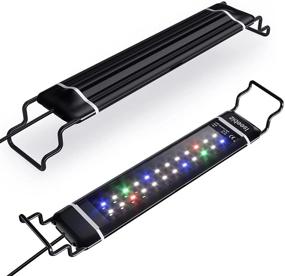 img 4 attached to 🐠 SEISSO Aquarium Light, Extendable Brackets, Aluminum Alloy Shell, White Blue Red Green LEDs, Freshwater Plants, Fish Tank Light (36W, 28-43 Inch)