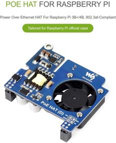 img 1 attached to Waveshare Power Over Ethernet (PoE) HAT For Raspberry Pi 4B/3B+