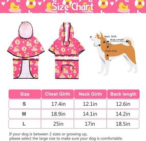 img 3 attached to 🐾 Stay Dry in Style: PAWCHIE Dog Raincoat Hooded - Waterproof Dog Rain Jacket with Leash Hole and Pocket for Small Medium Large Dogs