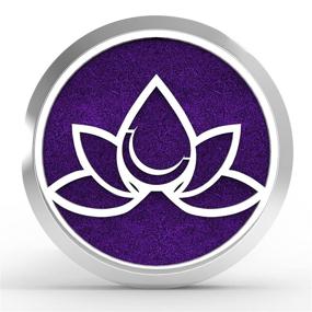 img 3 attached to 🚗 Enhance Your Driving Experience with the Car Diffuser Vent Clip: Lotus Flower Stainless Steel Locket & 12 Bonus Essential Oil Felt Pads to Improve Air Quality, Ease Motion Sickness, and Promote a Calm Drive