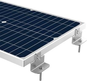 img 2 attached to Enhanced Solar Panel Mounting Z Brackets Kits 🔆 by SUNER POWER for RVs, Boats, Roofs, Walls, and More