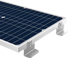 img 3 attached to Enhanced Solar Panel Mounting Z Brackets Kits 🔆 by SUNER POWER for RVs, Boats, Roofs, Walls, and More