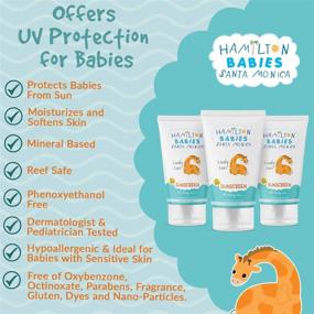 img 2 attached to Hamilton Babies: Lively Levi Sunscreen - Baby Sunscreen - 3.3 fl oz / 98 mL - SPF 30, All-Natural, 15% Zinc Oxide, UV Protection, Hypoallergenic, Sulfate and Phthalate-Free, Paraben-Free