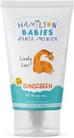 img 4 attached to Hamilton Babies: Lively Levi Sunscreen - Baby Sunscreen - 3.3 fl oz / 98 mL - SPF 30, All-Natural, 15% Zinc Oxide, UV Protection, Hypoallergenic, Sulfate and Phthalate-Free, Paraben-Free