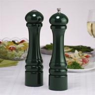 🌿 forest green chef specialties 10 inch imperial pepper mill and salt shaker set - enhancing seo logo