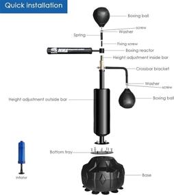 img 2 attached to INNOLIFE Boxing Trainer Punching Spinning