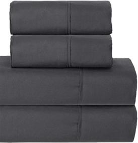 img 4 attached to MEA Cama BedSheet Set Microfiber Bedding