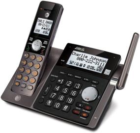 img 1 attached to 📞 AT&T CL83143 Dect 6.0 Cordless Phone: Digital Answering System, Caller ID (Expandable up to 12 Handsets, Black)