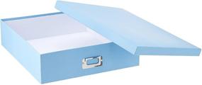 img 2 attached to 📦 Stylish and Spacious: Pioneer Jumbo Scrapbook Storage Box in Sky Blue