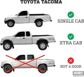 img 2 attached to 🚘 Хаски Лайнерс 35113: Лучшие передние коврики для 1995-04 Toyota Tacoma Access Cab/Standard Cab - Классический стиль