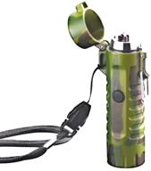 🔥 ultra durable camo combo: waterproof dual arc plasma lighter and flashlight! logo