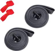 🚲 crabtek 2 pack inner tube 700x38c/35c/40c/43c with rim strip - schrader valve a/v 33l 33mm - perfect for mountain bikes logo