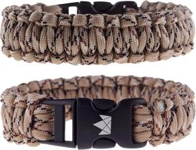 img 1 attached to 🧗 The Friendly Swede Paracord Survival Bracelets: Set of 2 with Easy Open Clasp for Ultimate Convenience