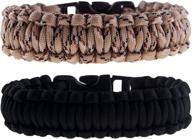 🧗 the friendly swede paracord survival bracelets: set of 2 with easy open clasp for ultimate convenience логотип