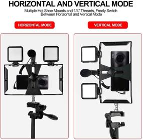 img 1 attached to 📽️ Emart Smartphone Video Rig Phone Stabilizer Handheld Grip with Cold Shoe Mount for iPhone 11 X Xs XS Max XR X Huawei Samsung - Filmmaking Recording Rig Case