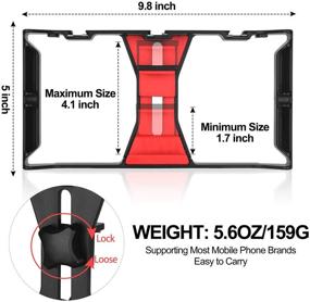 img 2 attached to 📽️ Emart Smartphone Video Rig Phone Stabilizer Handheld Grip with Cold Shoe Mount for iPhone 11 X Xs XS Max XR X Huawei Samsung - Filmmaking Recording Rig Case