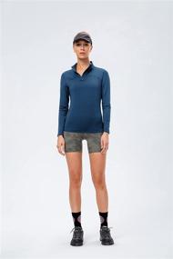 img 2 attached to Stay Warm and Stylish: XIUTING Fleece Lined Women's Long Sleeve Shirts for Running Jogging