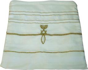 img 2 attached to HolyLandMarket Mens Messianic Shawl Tallit Women's Accessories